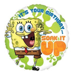 Anagram Mylar & Foil Spongebob Soak It Up 18″ Birthday Balloon