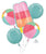 Summer Ombre Popsicle & Beach Balls Foil Balloon Bouquet