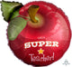 Globo de lámina Mylar Super Teacher Apple de 16"