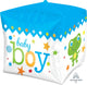 Sweet Baby Boy Block Globo en forma de cubo de 15"