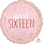 Anagram Mylar & Foil Sweet Sixteen Blush 18″ Balloon