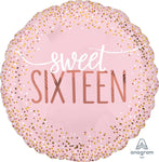Anagram Mylar & Foil Sweet Sixteen Blush 18″ Balloon