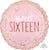 Anagram Mylar & Foil Sweet Sixteen Blush 18″ Balloon