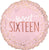 Anagram Mylar & Foil Sweet Sixteen Blush 18″ Balloon