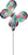 Teal Butterfly Balloon (requires heat-sealing)