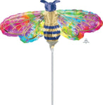 Anagram Mylar & Foil Tie-Dye Bee 14″ Balloon (requires heat-sealing)