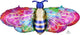 Tie-Dye Bee 39″ Foil Balloon