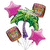Anagram Mylar & Foil Tiki Time Palm Tree Balloon Bouquet Set