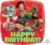 Globo de feliz cumpleaños de Toy Story Gang