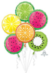 Anagram Mylar & Foil Tropical Fruit Balloon Bouquet