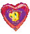 Anagram Mylar & Foil Tweety Bird I'm Burning for Your Love 18″ Heart Balloon