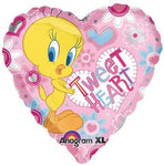 Tweety Bird Tweet Corazón 18″ Globo Corazón