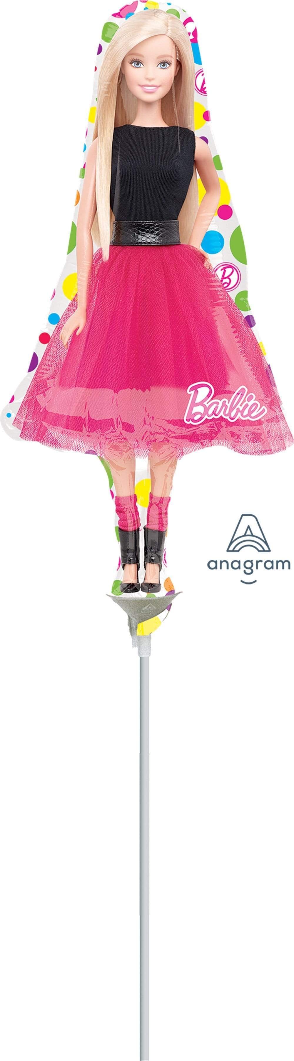 Barbie Muñeca Forma De Dibujos Animados Película De Aluminio Globo