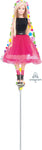 Anagram Mylar & Foil Uninflated Barbie Sparkle 8″ Foil Balloon