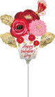 Flores de San Valentín (requiere termosellado) Globo de 14″