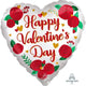 Globo de 28″ con corazón de rosa con infusión de satén para el día de San Valentín