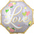 Anagram Mylar & Foil Wedding Love Floral 22″ Balloon