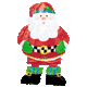 Whimsical Santa Airwalker 37″ Balloon