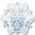 Anagram Mylar & Foil White Christmas Snowflake 18″ Balloon