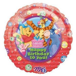 Anagram Mylar & Foil Winnie the Pooh Happy Birthday to You! 18″ Balloon