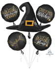 Anagram Mylar & Foil Witch's Hat Balloon Bouquet
