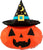 Anagram Mylar & Foil Witchy Halloween Pumpkin 35″ Balloon