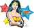 Anagram Mylar & Foil Wonder Woman 33" Mylar Foil Balloon