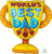 Anagram Mylar & Foil World's Best Dad 27" Father's Day Trophy Balloon
