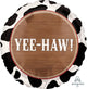 Yee-Haw! Lasso and Cow Pattern 17″ Balloon