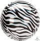 Globo Orbz 16″ Estampado Animal Cebra