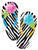 Zebra Print Flip Flops Sandals 33" Balloon