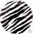 Anagram Mylar & Foil Zebra Stripe Pattern Balloon