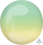 Anagram Ombre Orbz Yellow & Green 16″ Balloon