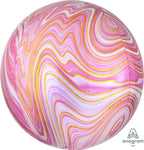 Anagram Pink Marblez 16″ Orbz Balloon