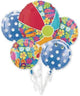 Summer Splash Beach Ball Balloon Bouquet (5 Piece Set)
