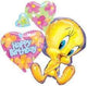 Tweety Happy Birthday Cluster 32″ Balloon