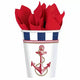 Anchors Aweigh Cups 9oz (8 count)
