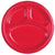 Apple Red Divided Plastic Plates 10″ by Amscan from Instaballoons