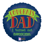 Awesome Dad 18″ Foil Balloon by Betallic from Instaballoons