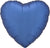 Azure Blue Satin Luxe Heart 19″ Foil Balloon by Anagram from Instaballoons
