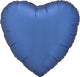 Azure Blue Satin Luxe Heart 19″ Balloon