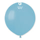 Globos de látex azul bebé de 19″ (25 unidades)