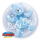 Baby Blue Bear Double Bubble 24″ Bubbles Balloon