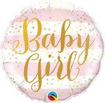 Baby Girl 18″ Foil Balloon by Qualatex from Instaballoons