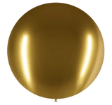 Balloonia Latex Brilliant Gold 24″ Latex Balloons (5 count)