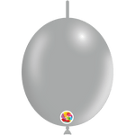 Balloonia Latex Gray Deco-Link 6″ Latex Balloons (100 count)