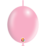 Balloonia Latex Metallic Baby Pink Deco-Link 12″ Latex Balloons (100 count)