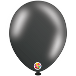 Balloonia Latex Metallic Black 12″ Latex Balloons (50 count)