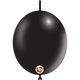 Globos de látex negro metálico Deco-Link de 12″ (100 unidades)