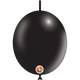 Metallic Black Deco-Link 12″ Latex Balloons (100 count)